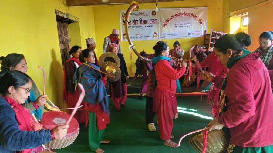  Women in Jajarkot Unite to Preserve the Traditional Panchebaja